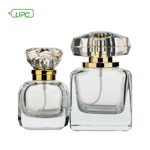 20ml 30ml 50ml Luxury clear glass perfume bottle with diamond top