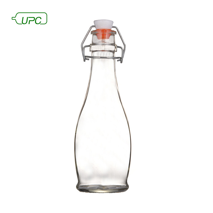 500ML Clear Glass Bottle with Swing Top