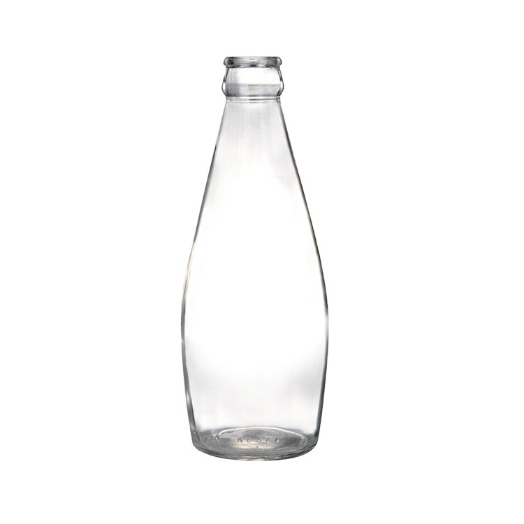 Factory producing 290ml clear glass bottle basil seed juice drink high quality beverage bottle