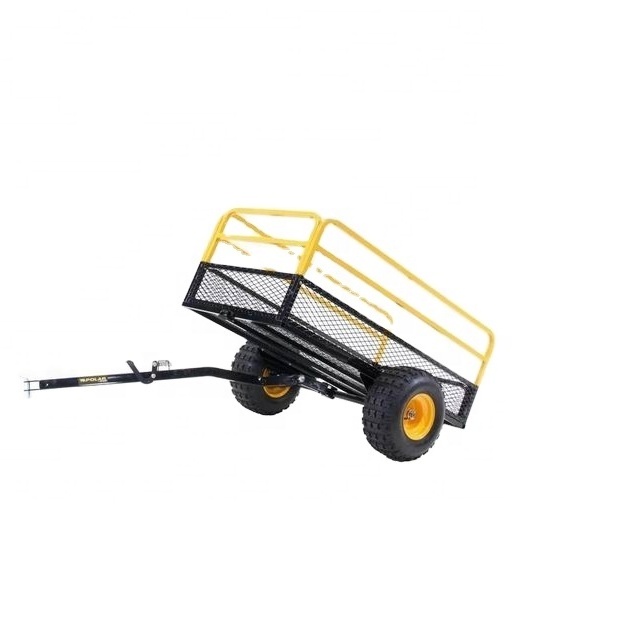 2023 best price Multi Purpose Pull Behind ATV DUMP TRAILER metal trailer metal dolly cart with low MOQ