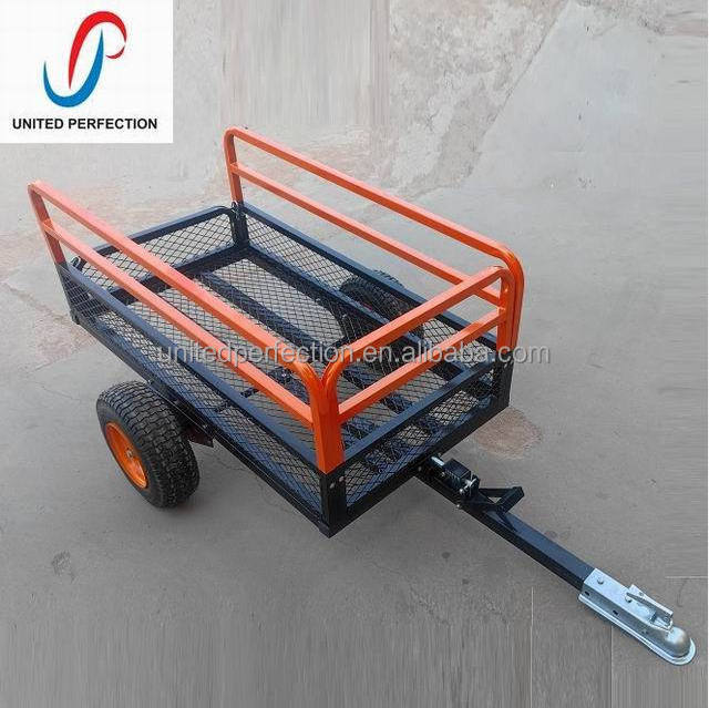 CTC Supplied Tractor  Behind Tow Bike Dump Trailer Motorcycle & ATV Trailers Single Axle Dump  Cart With 2 Wheels