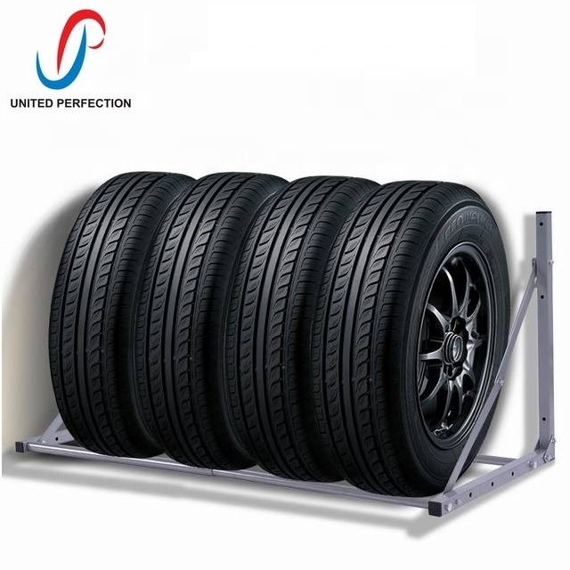 2023 Best Choice Heavy Duty Wall Mounted Tire Rack tyre display rack adjustable tire storage rack with any color