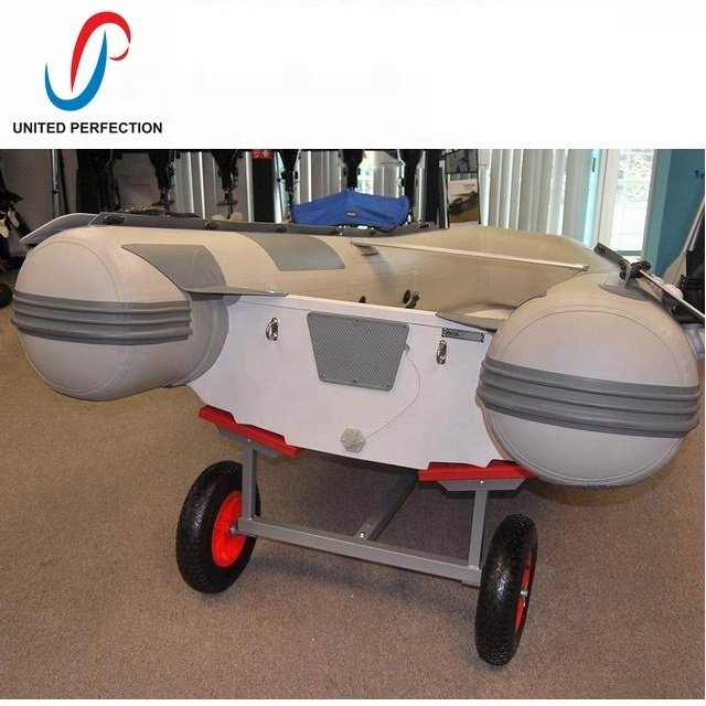 best price low MOQ galvanized boat trailer boat dolly trailer for boat inflatable with adjustable length