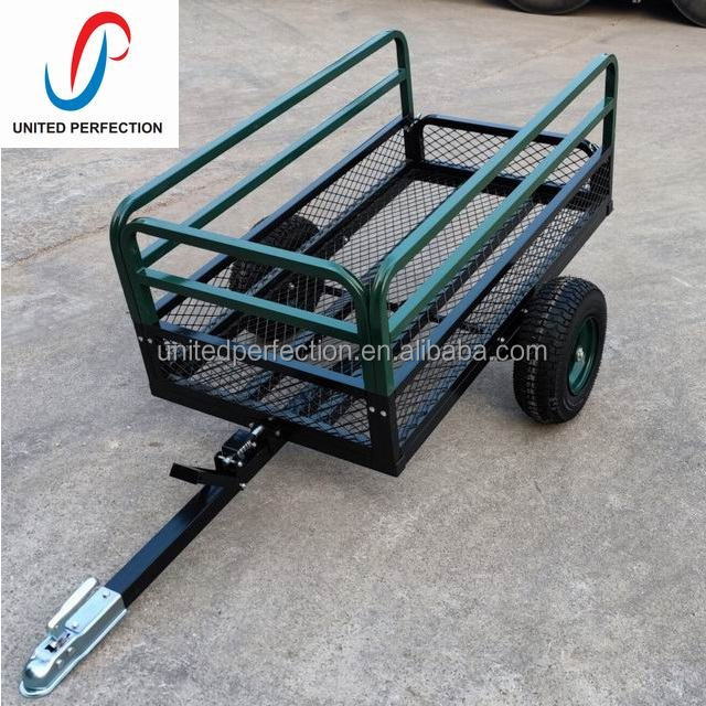 CTC Supplied Tractor  Behind Tow Bike Dump Trailer Motorcycle & ATV Trailers Single Axle Dump  Cart With 2 Wheels