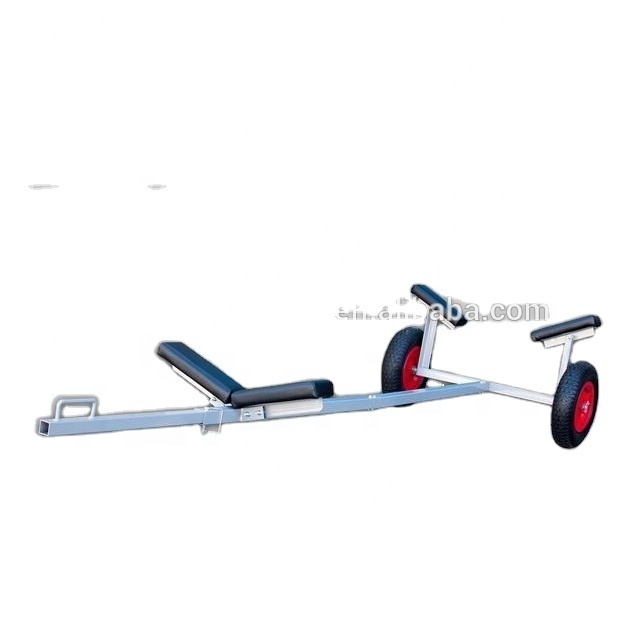 best price low MOQ galvanized boat trailer boat dolly trailer for boat inflatable with adjustable length