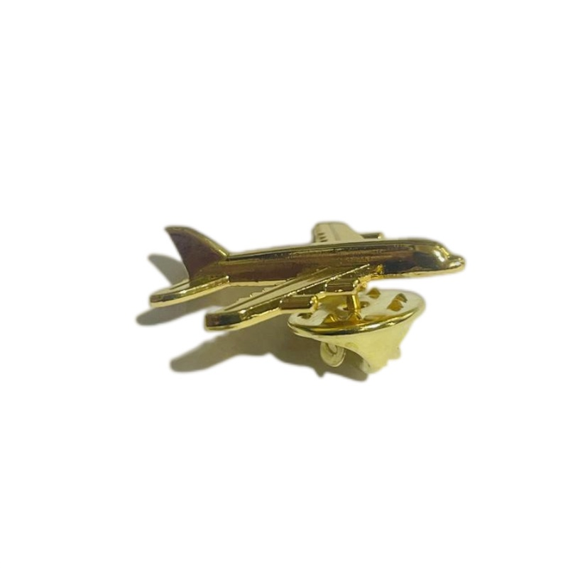 3D Metal Airplane Lapel Pin Mini Airplane Model Brooch Fashion Pin Alloy Badge Vintage Pin Buckle Badge