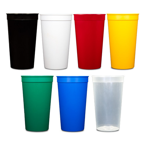 Large capacity 32 OZ stadium cups customized promotional plastic party cups