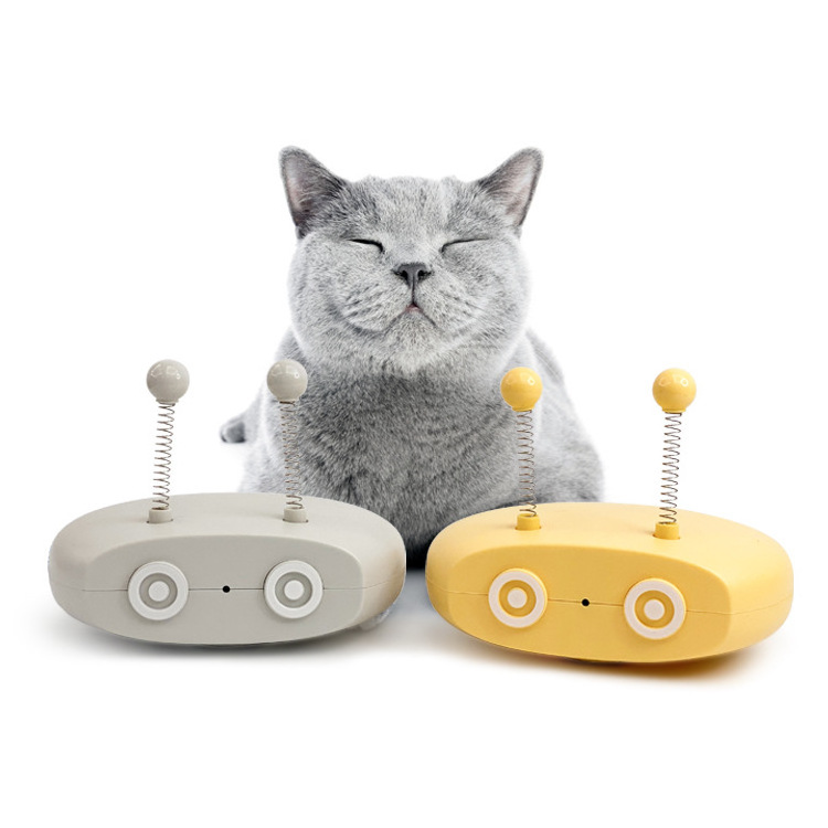 Hot Sales Multi Function Interactive Cat Toy with Laser and Feather Automatic Robotic Moving Toys for Cats