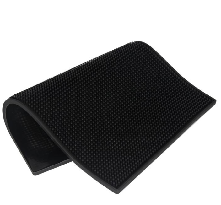 Hot sale PVC Pimple Rubber Black Bar Mat Dish Drying Mat for Bars Restaurants Coffee Shops