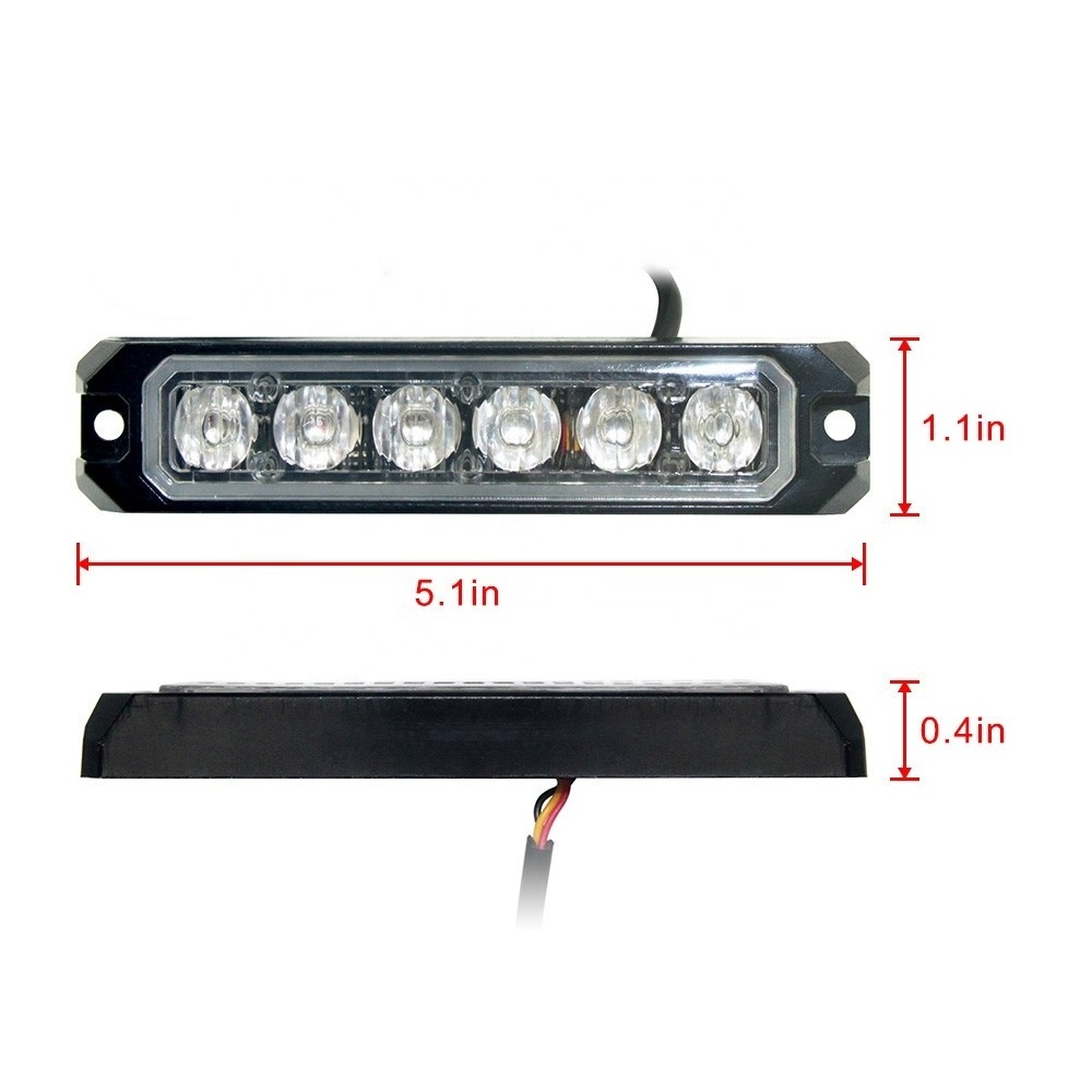 Car flash strobe led dash light car interior warning strobe light emergency vehicle interior mount led dash led warning light