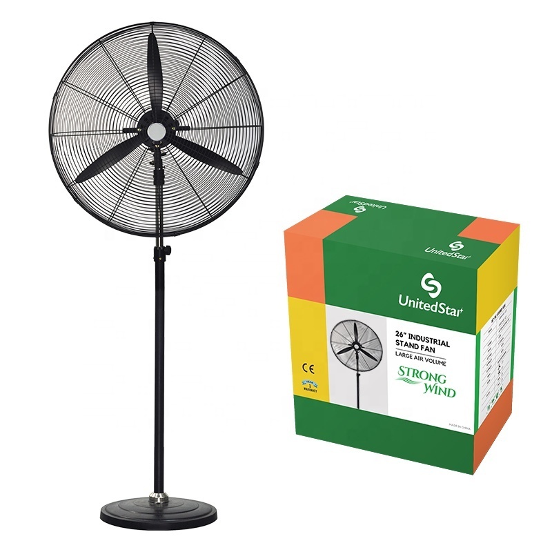 big stand fan Aluminium Blades Industrial fan Metal Electric ox standing fan