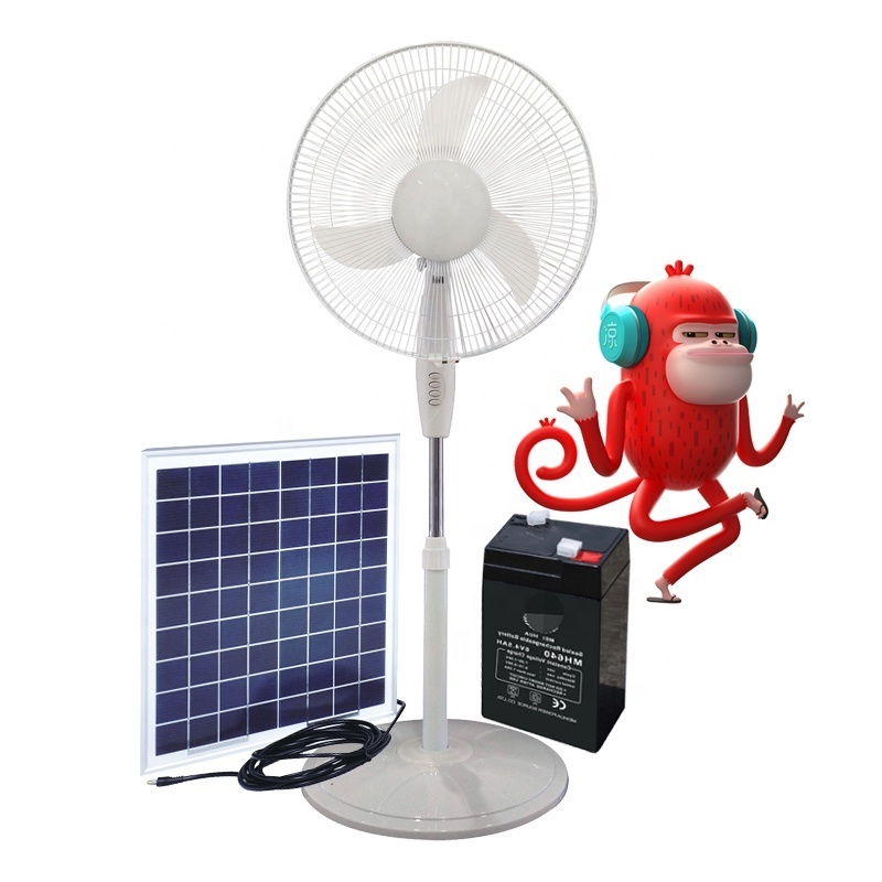 Portable Rechargeable Fan Usb Battery Operated Ventilador Solar 12 Plastic DC Motor 15 Pedestal USB Link Rechargeable Fan