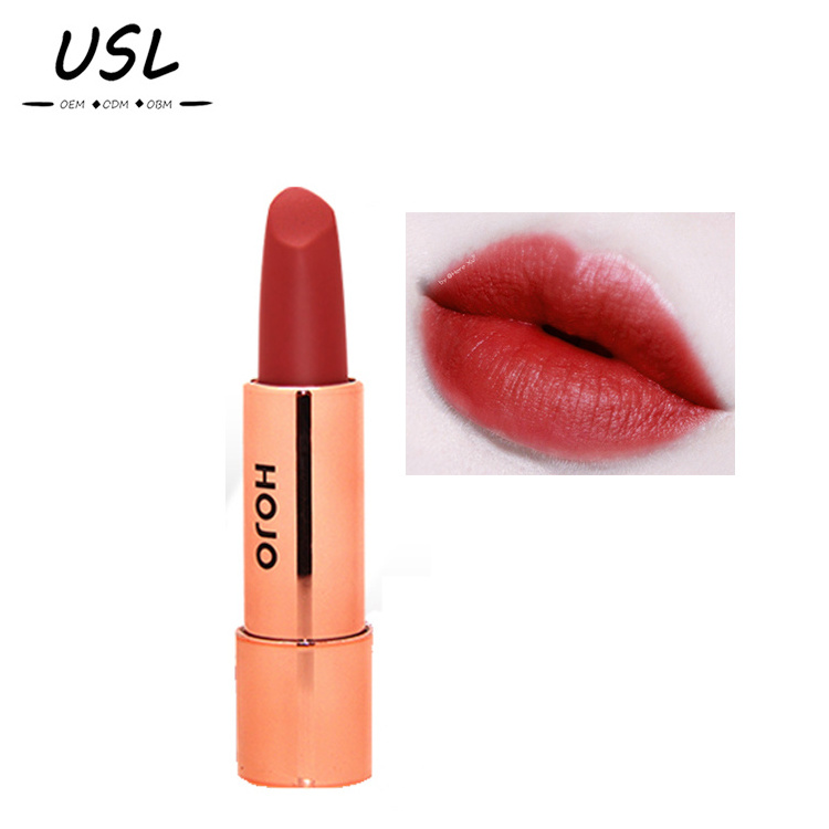 High quality wholesale HOJO fashion long-lasting lipstick cosmetics special waterproof velvet matte lipstick