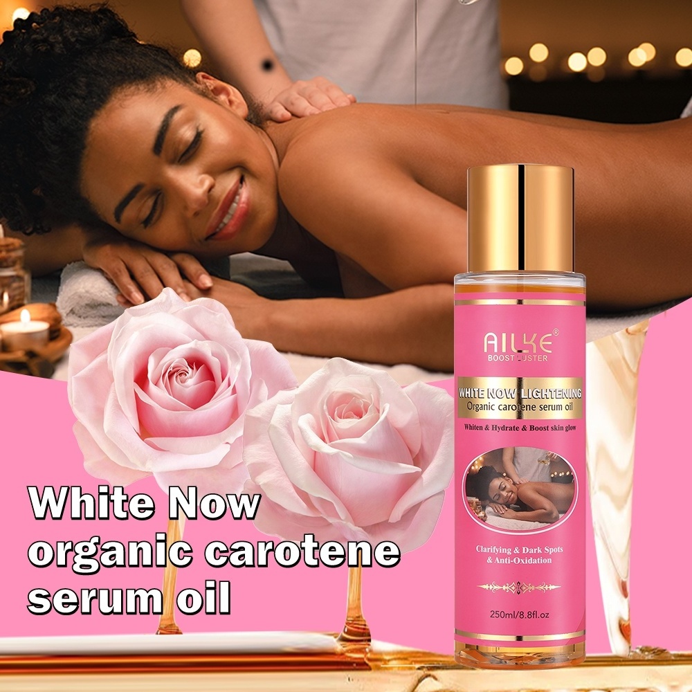 Organic Carrot Seed Oils Moisturizing Body And Face Natural Glow Lightening Whitening Body Oil For All Skin