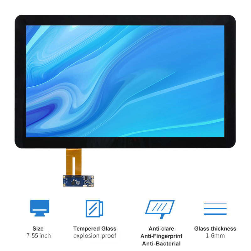 Touchscreen 7 10.1 12.1 15.6,17,18.5,19,21.5,23.6,23.8,27,32,43,49,55 Inch Multitouch Capacitive Touch Screen Panel