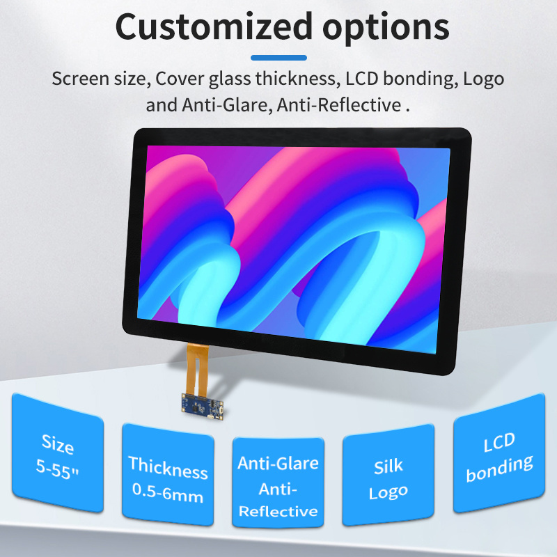 Touchscreen 7 10.1 12.1 15.6,17,18.5,19,21.5,23.6,23.8,27,32,43,49,55 Inch Multitouch Capacitive Touch Screen Panel