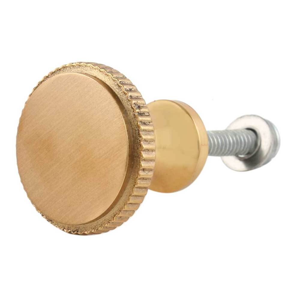 Handmade Golden Brass Round Furniture Knob By United Trade World