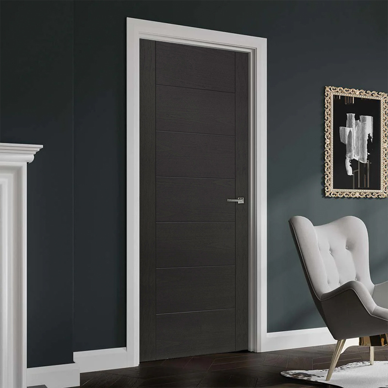 Corrosion-Resistant Uv Painted Knotty Pine Wpc Door Primed Design For Bathroom