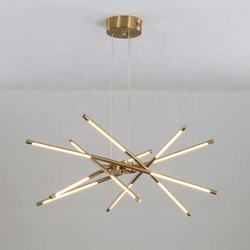 Modern LED Chandelier Lighting for Living Room Dining Kitchen Nordic Gold Bedroom Loft Home Decor Ceiling Hanging Pendant Lamp