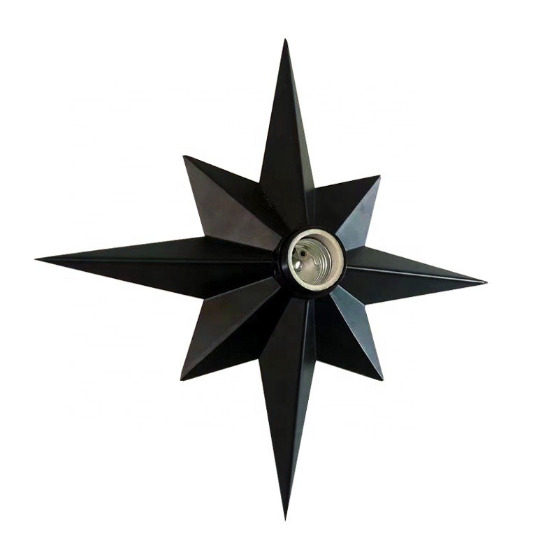 Flush Mount Ceiling Light Satin Nickel Star Light Fixtures Ceiling for Hallway Entryway Study Room Bedroom