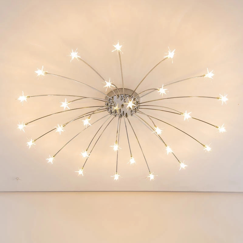 Star Chandelier Modern Bedroom Living Room Ceiling Decoration Lighting Fixture Children's Room lamp With G4 LED Bulbs