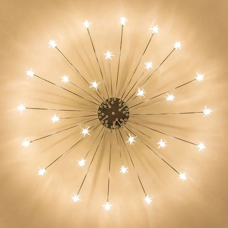 Star Chandelier Modern Bedroom Living Room Ceiling Decoration Lighting Fixture Children's Room lamp With G4 LED Bulbs