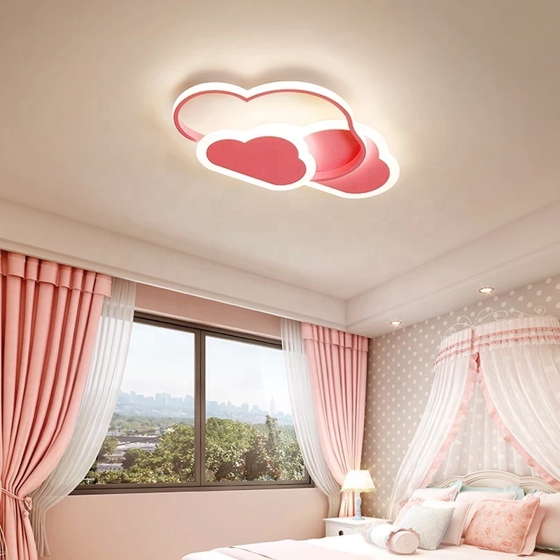 Led Ceiling Lamp for Children's Room Bedroom Study nursery Modern Dimmable Creative Child Cloud Chandelier Lighting Fixture