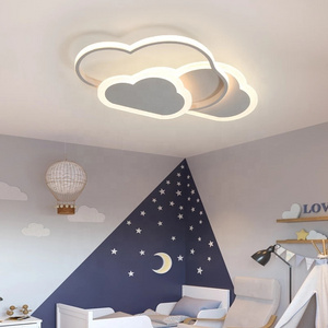 Led Ceiling Lamp for Children's Room Bedroom Study nursery Modern Dimmable Creative Child Cloud Chandelier Lighting Fixture