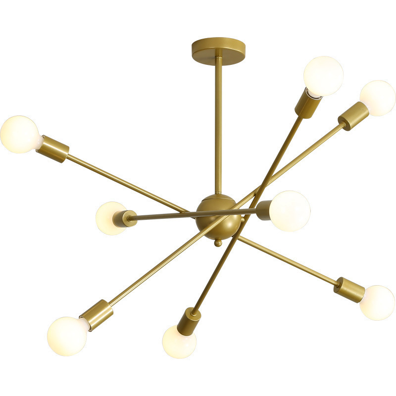 Modern Sputnik Chandelier With Adjustable Arms Mid Century Pendant Light Of 6 Lights Vintage Light Fixture