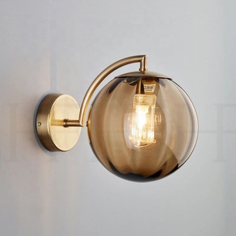 Nordic Wall Lamps with G9 Bulbs Living Room Decoration Indoor Lighting Wall Sconce Glass Lampshade Decorative Led Light Fixture