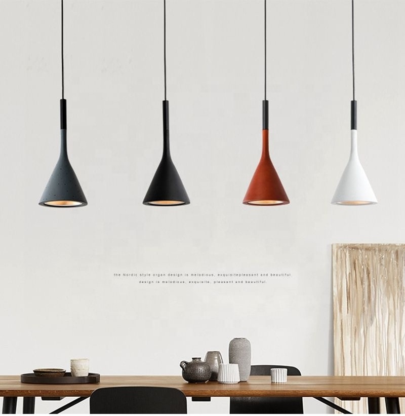 Modern Led Pendant Lights Black White Kitchen Fixtures Bedroom Table Dining Room Hanging Lamp Lampshade Home Chandelier