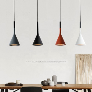 Modern Led Pendant Lights Black White Kitchen Fixtures Bedroom Table Dining Room Hanging Lamp Lampshade Home Chandelier