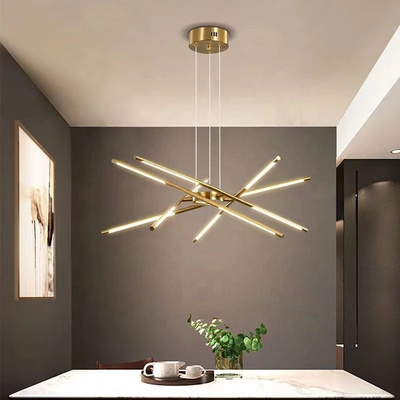 Modern LED Chandelier Lighting for Living Room Dining Kitchen Nordic Gold Bedroom Loft Home Decor Ceiling Hanging Pendant Lamp