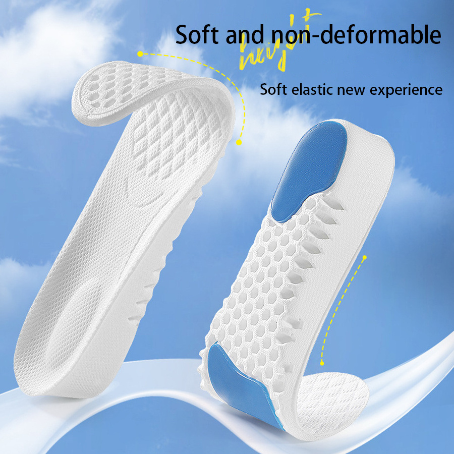 New Arrival! Honeycomb sports booster pad dual shock absorbing spacers different heights fit for shoes wholesale MOQ 1 PAIR