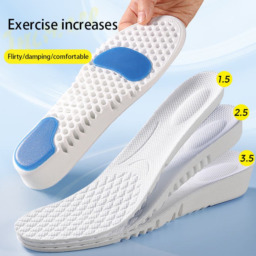 New Arrival! Honeycomb sports booster pad dual shock absorbing spacers different heights fit for shoes wholesale MOQ 1 PAIR