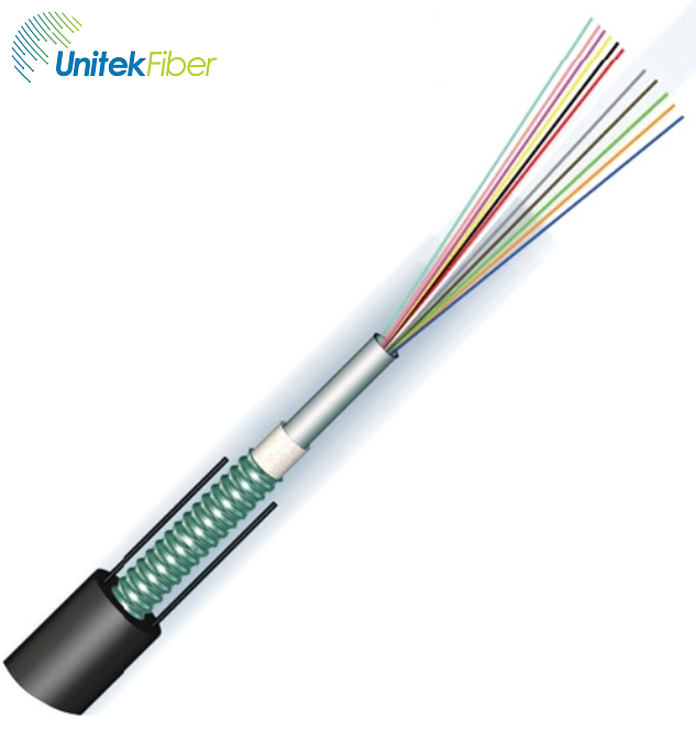 Manufacturer PE sheath armored optical light fiber cable 6 core G652D Anti-UV outdoor  GYXTW fiber optic cable