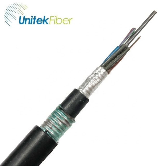 Hot sale single mode fiber optic cables 100m GYTA53 buried directly armored stranded 96 144 288 core fiber optic cable price