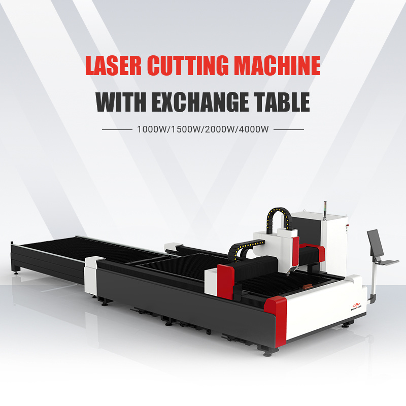 4020 Digital 1000w 2000w 3000w 4000w 6000w 8000w 12000w Fiber Laser Cutting Machine with Dual Table