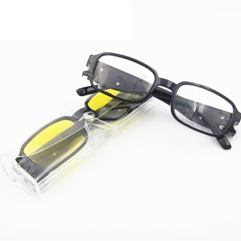 River optical cheap wholesale plastic 1.75 women mens smart magnet led reading glasses with magnifier light