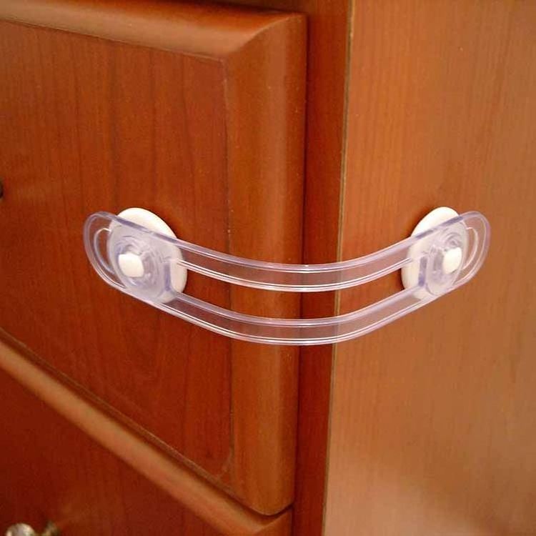 Multi Purpose Latch Transparent Baby Safety Magnetic Cabinet Locks Children's Safety Strap Fridge Door Lock