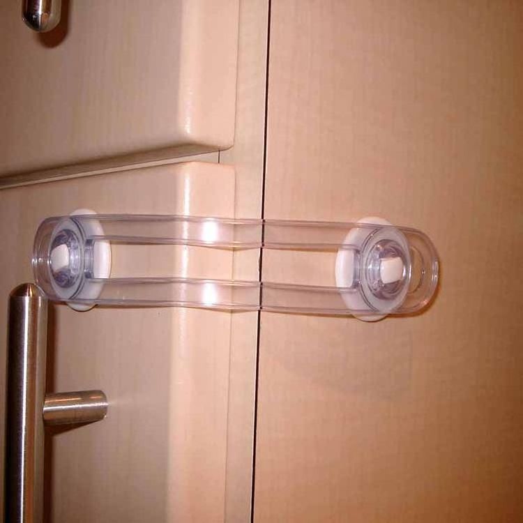 Multi Purpose Latch Transparent Baby Safety Magnetic Cabinet Locks Children's Safety Strap Fridge Door Lock