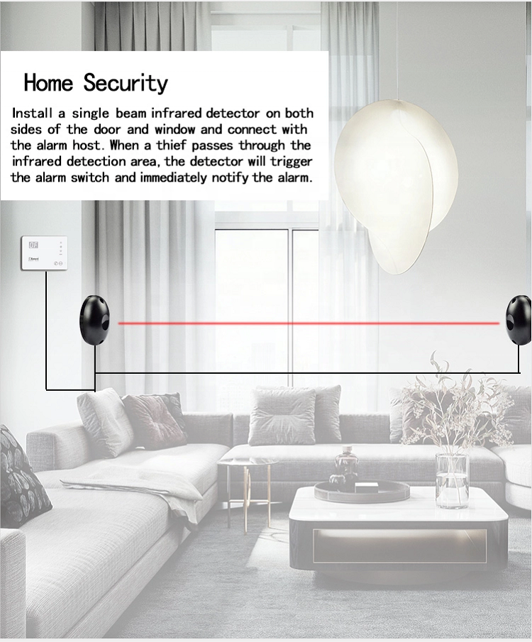 IP55 Infrared Photocells Sensors Garage Door Remote For Automatic Gate Single Beam Sensor gate opener remote controls