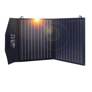 60w 100w 200w 300w portable foldable  solar panels connect with portable backpack power