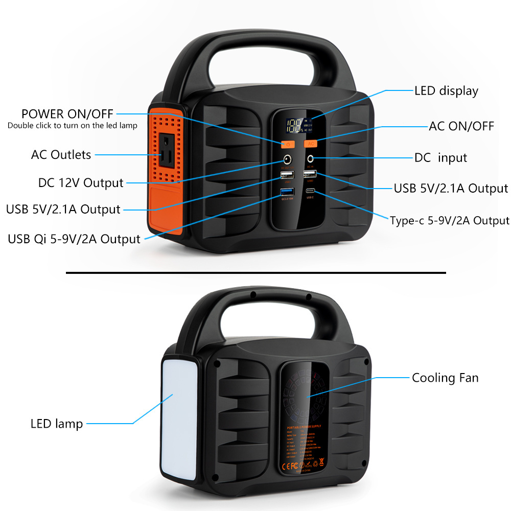 OEM Solar generator camping 500w 407wh lithium Battery power station portable small portable power stations