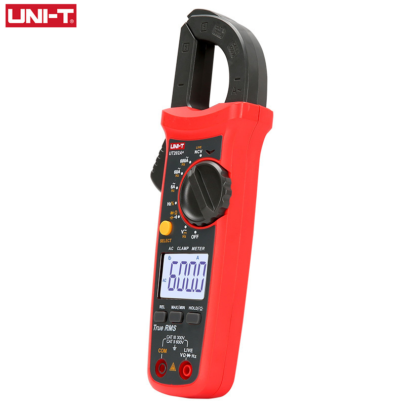 UNI-T Digital Clamp Meter UT201+ UT202+ UT203+ UT202A+ AC DC Current Amperimetro Tester Clamp Multimeter Resistance Frequency