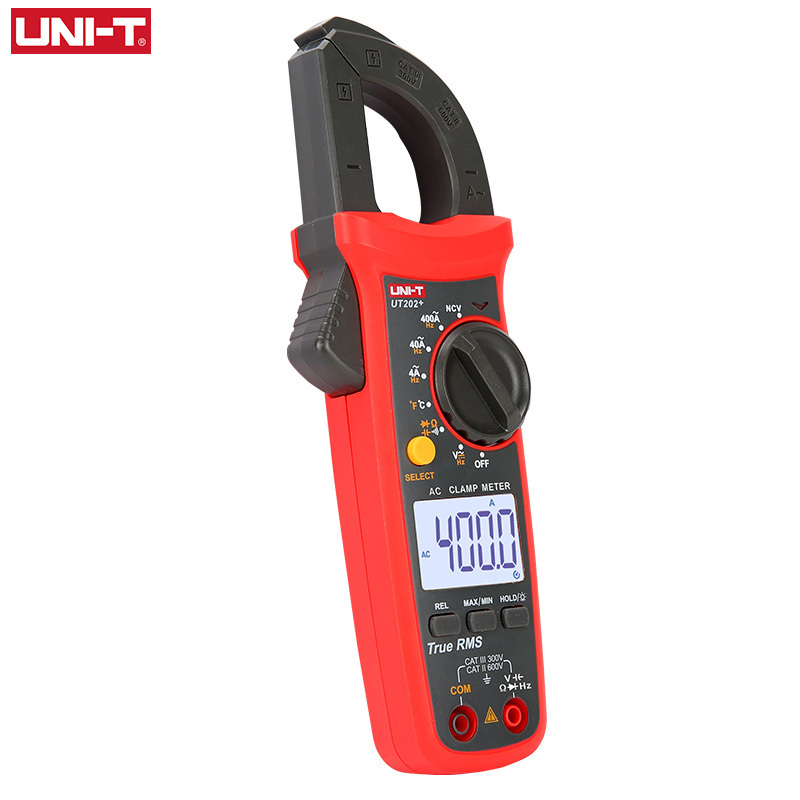 UNI-T Digital Clamp Meter UT201+ UT202+ UT203+ UT202A+ AC DC Current Amperimetro Tester Clamp Multimeter Resistance Frequency