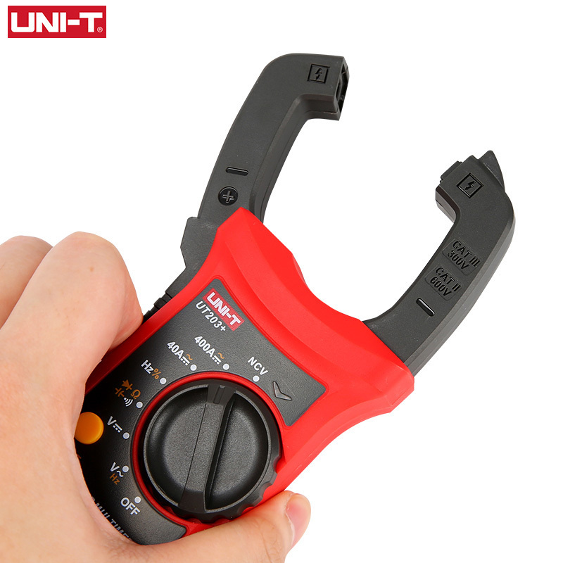 UNI-T Digital Clamp Meter UT201+ UT202+ UT203+ UT202A+ AC DC Current Amperimetro Tester Clamp Multimeter Resistance Frequency