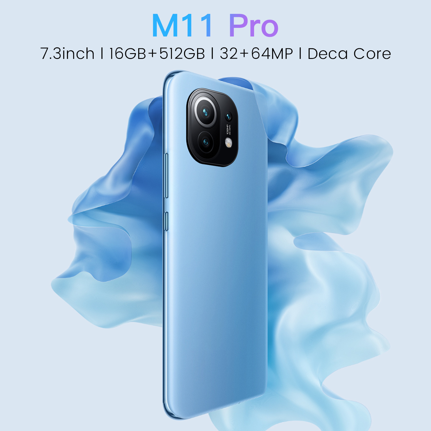 New Unlocked Smartphone Xiao M11 Pro With Dual SIM Card Face ID Original Unlock Android 11 12+512GB Celulares Mobile Phones