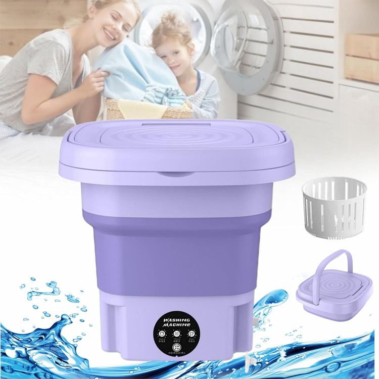 Portable Washing Machine 8L Mini Washer 3 Modes For Underwear Baby Clothes Mini Lavadora Portatil Minilavadora