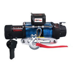 Steel and synthetic rope 3500lbs to 17000LBS 4x4 winch  with CE certificated electric car winch